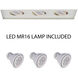 Mr16 Mult GY5.3 White Multiple Recessed Trim in LED
