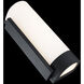 Blake 2 Light 3.75 inch Black ADA Wall Sconce Wall Light in 3500K, dweLED
