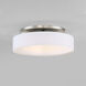 Manhattan LED 20 inch Brushed Nickel Semi-Flush Mount Ceiling Light, dweLED
