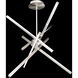 Parallax LED 38.75 inch Brushed Nickel Pendant Ceiling Light, dweLED