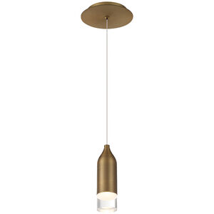 Action LED 2 inch Aged Brass Mini Pendant Ceiling Light, dweLED