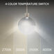 Gaze LED 12 inch Brushed Nickel Pendant Ceiling Light in 3000K, dweLED