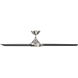 Zelda 60 inch Brushed Nickel Matte Black with Matte Black Blades Downrod Ceiling Fans, Smart Fan