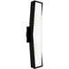 Jordan LED 24 inch Black Outdoor Wall Light in 2700K, dweLED