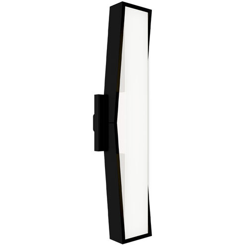 Jordan LED 24 inch Black Outdoor Wall Light in 2700K, dweLED