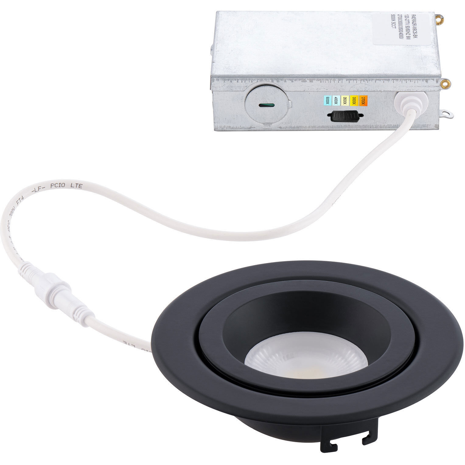 Lotos LED Black Complete Kit Recessed Lighting
