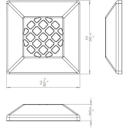 Surface Mounted Indicator Light 12 2.80 watt Bronze Stainless Steel Path Lighting in 3000K, Bronzed Stainless Steel, WAC Landscape