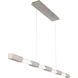 Super Star LED 60 inch Brushed Nickel Linear Pendant Ceiling Light, dweLED