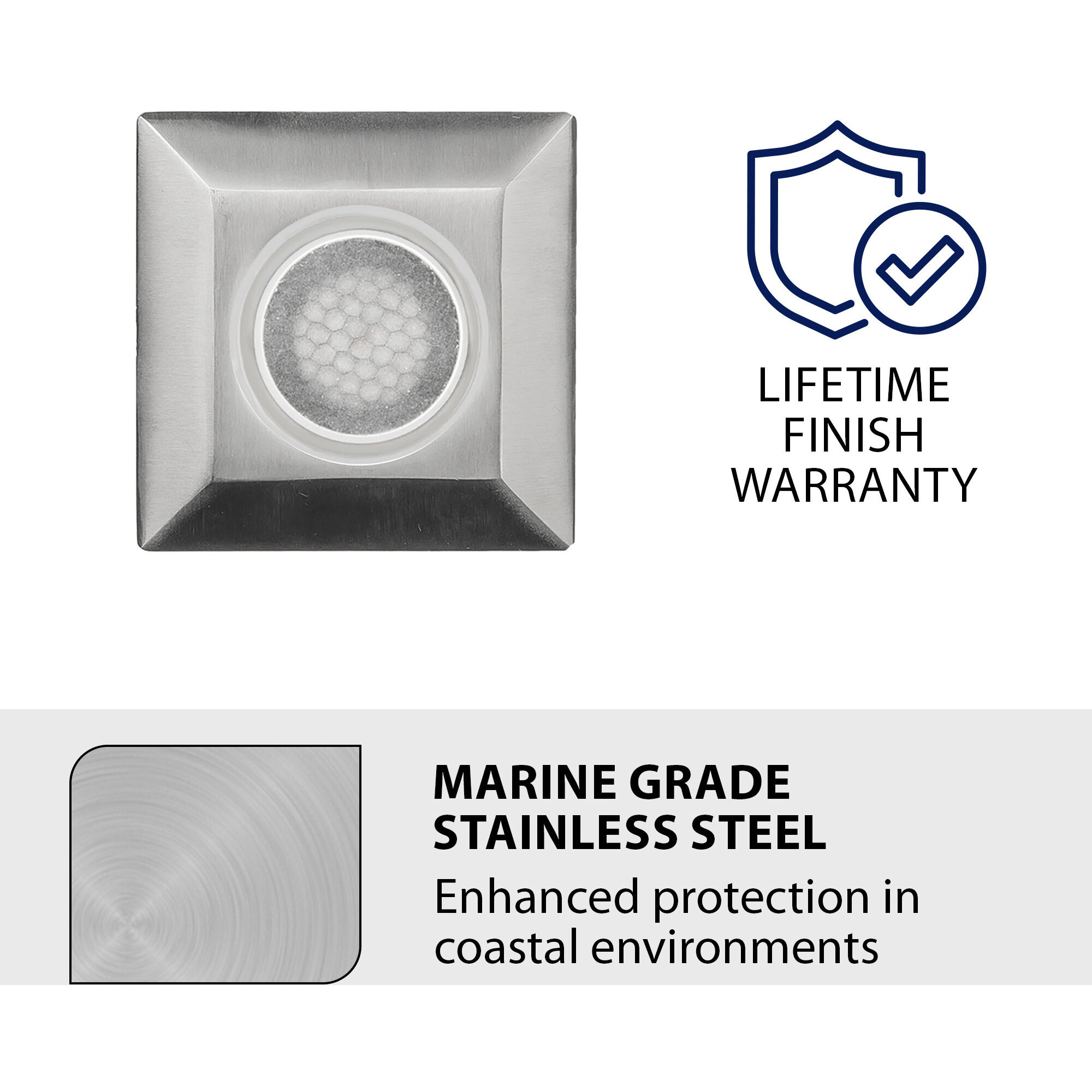 Tyler 12 4 watt Stainless Steel Path Lighting in 3000K, WAC Landscape