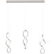 Interlace LED 16 inch Chrome Multi-Light Pendant Ceiling Light, dweLED