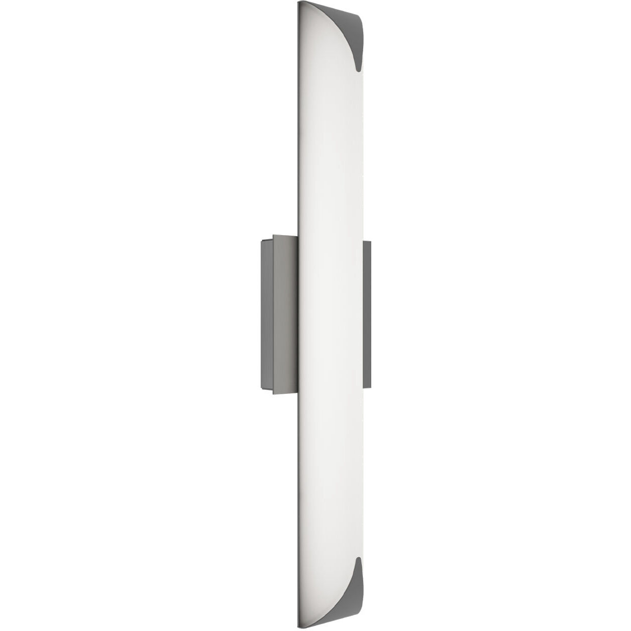 Straitaway LED 24 inch Brushed Nickel Bath Vanity & Wall Light in 3000K, dweLED