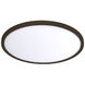 Round LED 11 inch Bronze Flush Mount Ceiling Light in 3500K, WAC Limited