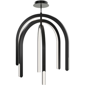 Helmet LED 1.5 inch Black Pendant Ceiling Light in 2700K, dweLED