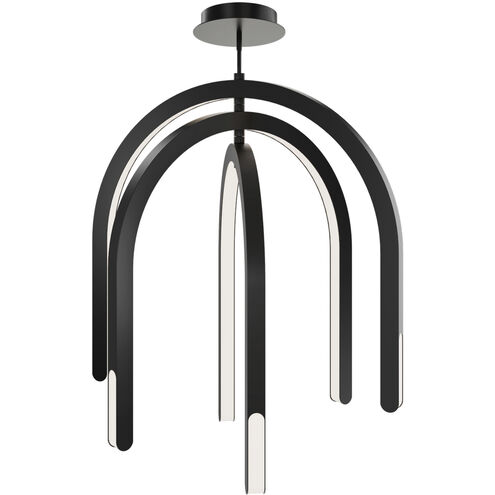 Helmet LED 1.5 inch Black Pendant Ceiling Light in 2700K, dweLED