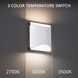 Duet 2 Light 2.5 inch White ADA Wall Sconce Wall Light in 3000K, dweLED