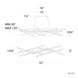 Parallax Linear Pendant Ceiling Light in Brushed Nickel, dweLED