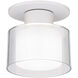 Twist-N-Lite LED 5 inch White Semi-Flush Mount Ceiling Light, WAC Limited