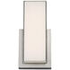 Corbusier LED 3.39 inch Satin Nickel ADA Wall Sconce Wall Light in 3500K, dweLED