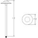 Canopy 12 6.5 watt Black Path Lighting in 2700K, Path and Area Light, WAC Landscape