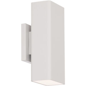 Edgey LED 10 inch White Outdoor Wall Light in 4000K, dweLED