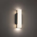 Volga 1 Light 3.75 inch Black Wall Sconce Wall Light in 3500K