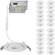 Lotos LED White Complete Kit Recessed Lighting