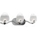 Tressa LED 26.88 inch Brushed Nickel Bath Vanity & Wall Light, dweLED