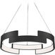 Trap LED 38 inch Black Pendant Ceiling Light, dweLED