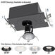 Volta LED White Recessed Lighting in Wide, 90, 3000K