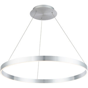 Sirius LED 31 inch Brushed Aluminum Pendant Ceiling Light, dweLED