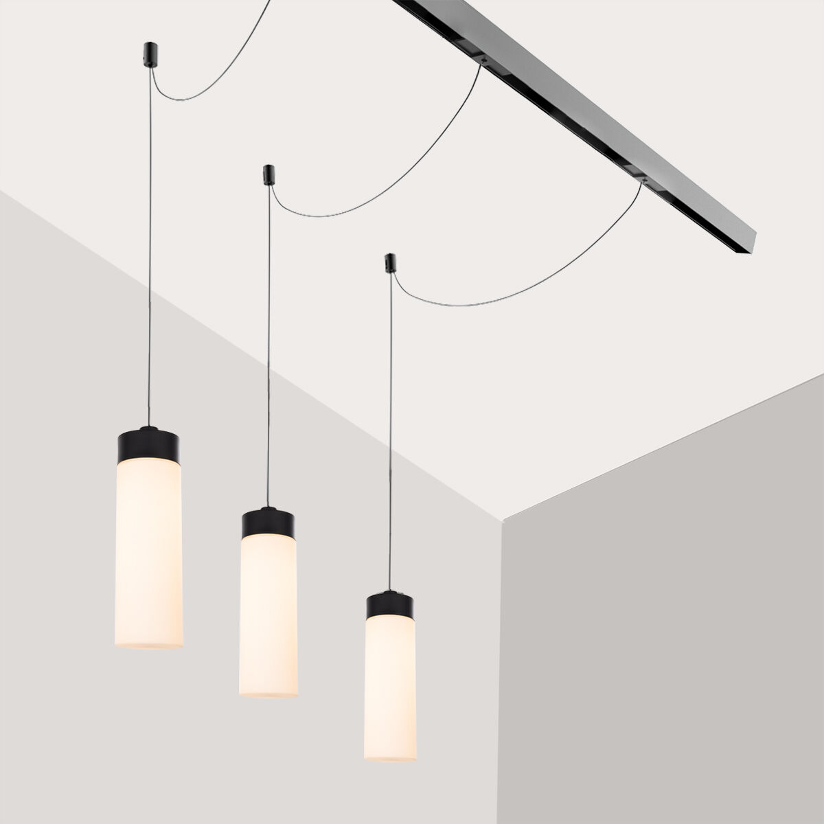 Ventrix White Track Fixtures Ceiling Light