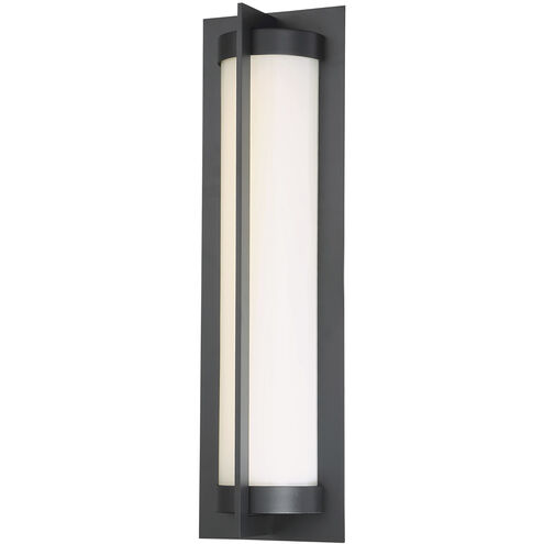 Oberon LED 20 inch Black Outdoor Wall Light, dweLED