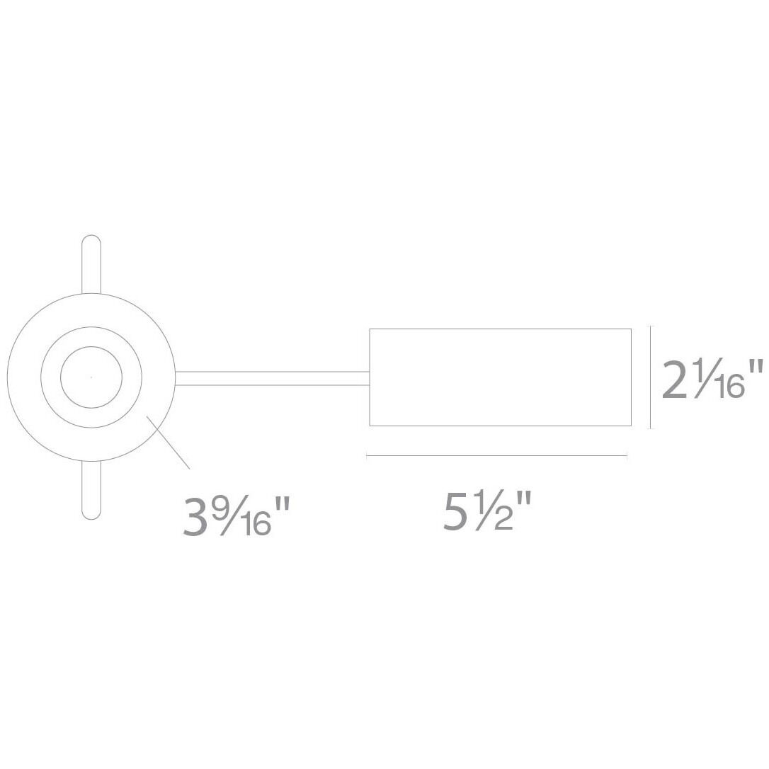 Ocularc LED Module - Driver White Recessed Trims in Flood, 2700K, Round
