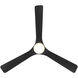 Gage 52 inch Matte Black Downrod Ceiling Fan