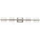 Interlok LED 36 inch Brushed Nickel Bath Vanity & Wall Light in 3000K, dweLED