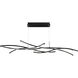 Divergence Linear Chandelier Ceiling Light in Black, dweLED