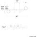 Satalite Linear Pendant Ceiling Light in 3000K, dweLED