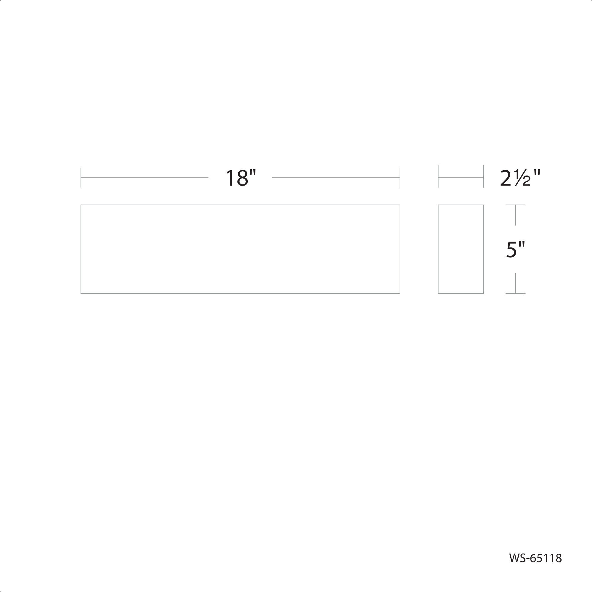 Museo LED 18 inch White Bath Vanity & Wall Light, dweLED