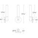 Clare LED 5.5 inch Chrome Bath Vanity & Wall Light, dweLED