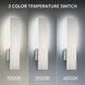 Stag LED 24 inch Brushed Aluminum Outdoor Wall Light in 3500K, dweLED