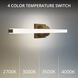 Flatte LED 24 inch Aged Brass Bath Vanity & Wall Light, dweLED