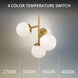 Quatrro LED 26.75 inch Aged Brass Pendant Ceiling Light in 4000K, dweLED