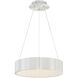 Corso LED 18 inch Brushed Aluminum Pendant Ceiling Light, dweLED