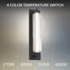 Portos LED 25 inch Black Outdoor Wall Light, dweLED