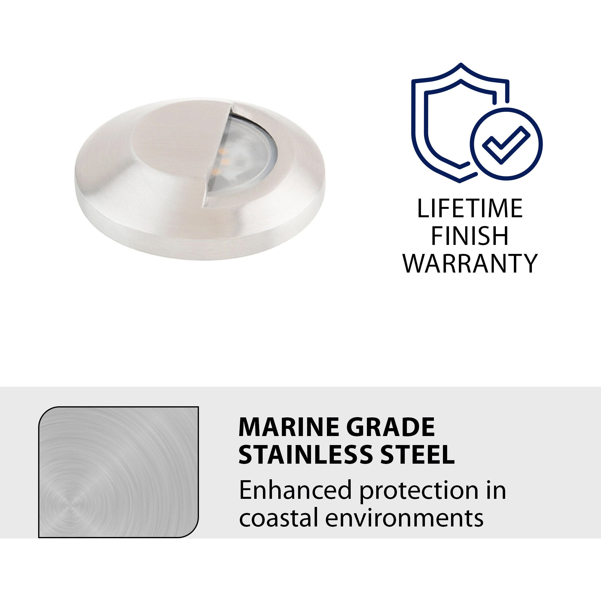 Tyler 12 2.8 watt Stainless Steel Path Lighting in 3000K, WAC Landscape