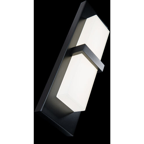 Bandeau LED 16 inch Black Outdoor Wall Light in 3500K, dweLED