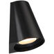 Mod LED 5.25 inch Black Outdoor Wall Light, dweLED