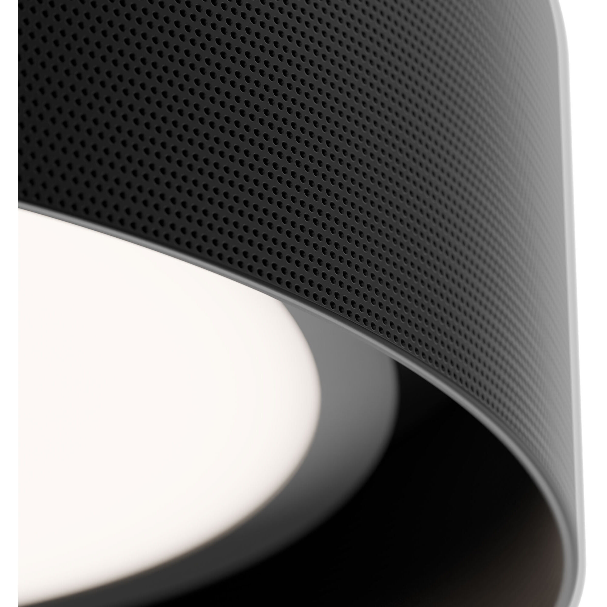 Grille LED 12 inch Black Flush Mount Ceiling Light in 3500K, dweLED