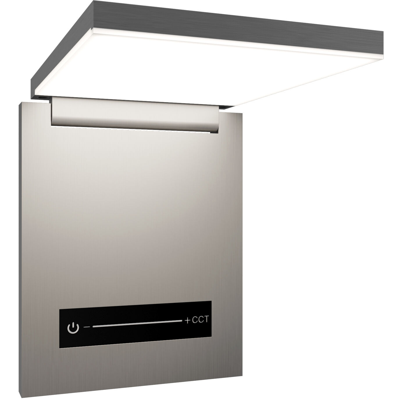 Flapp Reading Light Wall Light in Brushed Nickel, dweLED