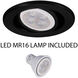 2.5 LOW Volt GY5.3 Black Recessed Lighting